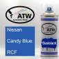Preview: Nissan, Candy Blue, RCF: 400ml Sprühdose, von ATW Autoteile West.